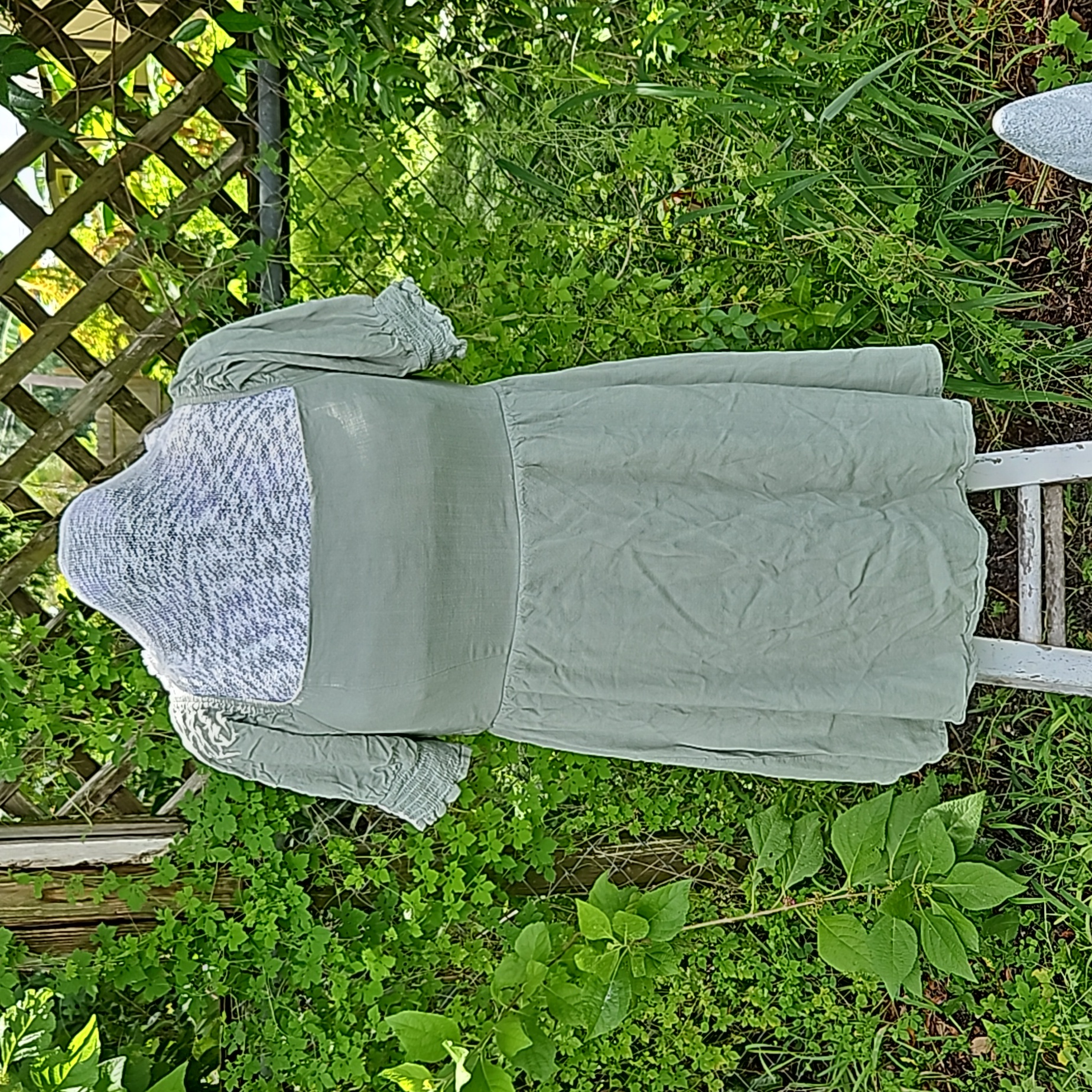 Sage Green Fairycore Cottagecore Babydoll Dress Size Xl